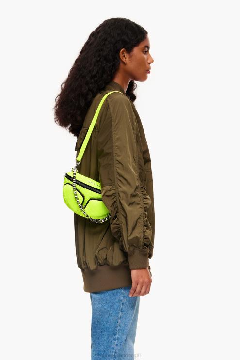 amarelo acessórios 64X4N22 bolsa de bolso em couro Bimba Y Lola