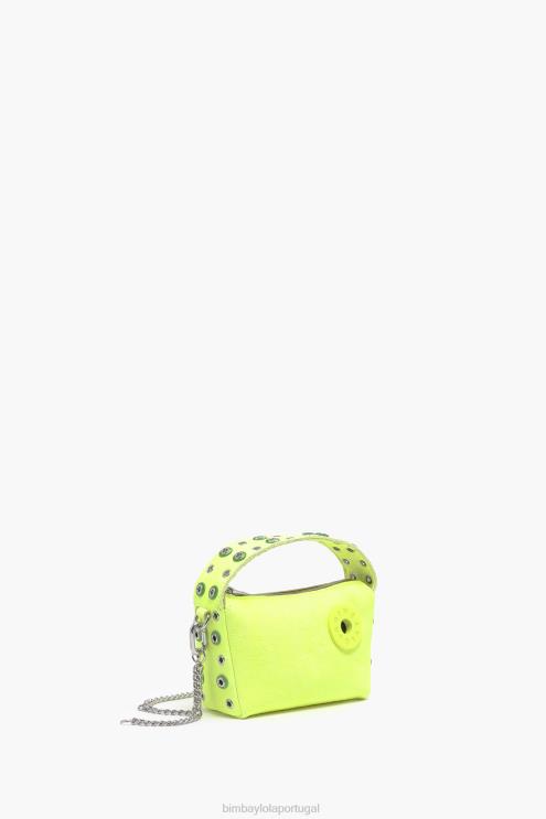 amarelo acessórios 64X4N64 bolsa hobo de couro Bimba Y Lola