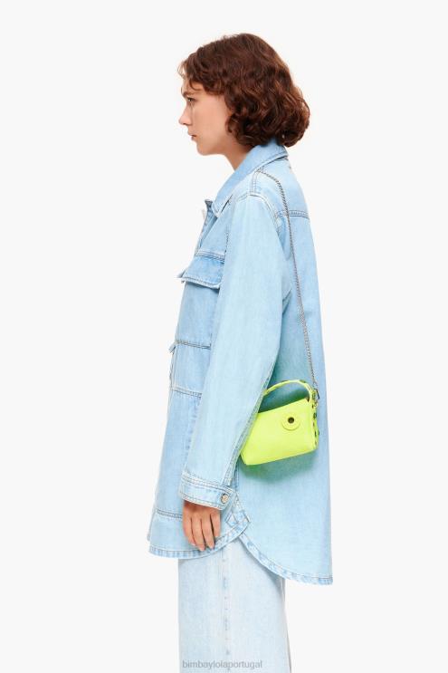 amarelo acessórios 64X4N64 bolsa hobo de couro Bimba Y Lola
