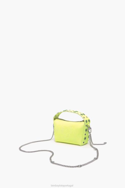 amarelo acessórios 64X4N64 bolsa hobo de couro Bimba Y Lola