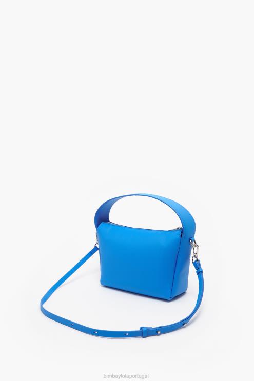 azul acessórios 64X4N56 bolsa hobo de couro byl com estampa de banana Bimba Y Lola