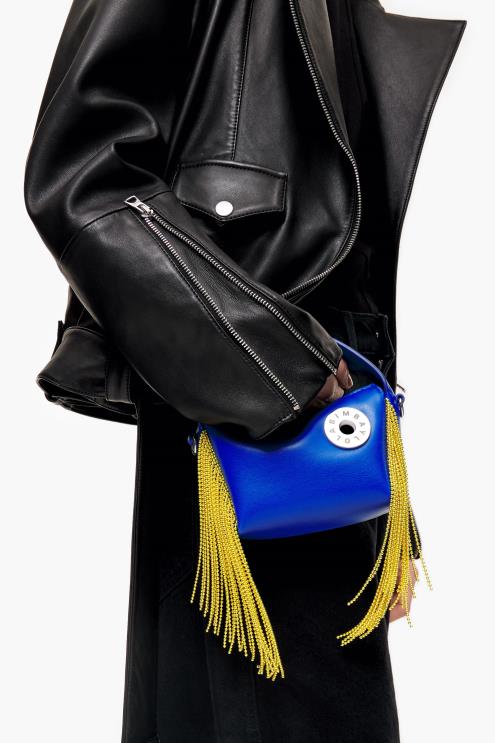 azul elétrico acessórios 64X4N63 bolsa hobo de couro Bimba Y Lola