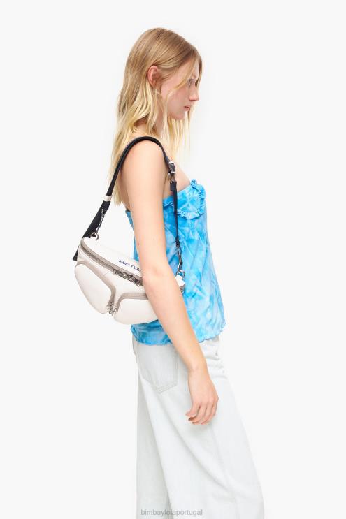 branco acessórios 64X4N19 bolsa de bolso em couro Bimba Y Lola