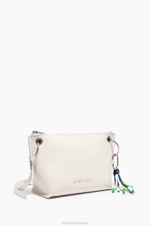 branco acessórios 64X4N42 bolsa transversal de couro Bimba Y Lola