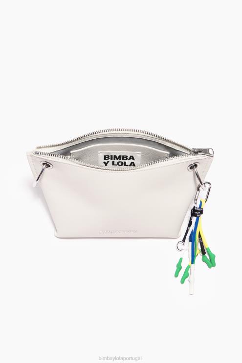 branco acessórios 64X4N42 bolsa transversal de couro Bimba Y Lola