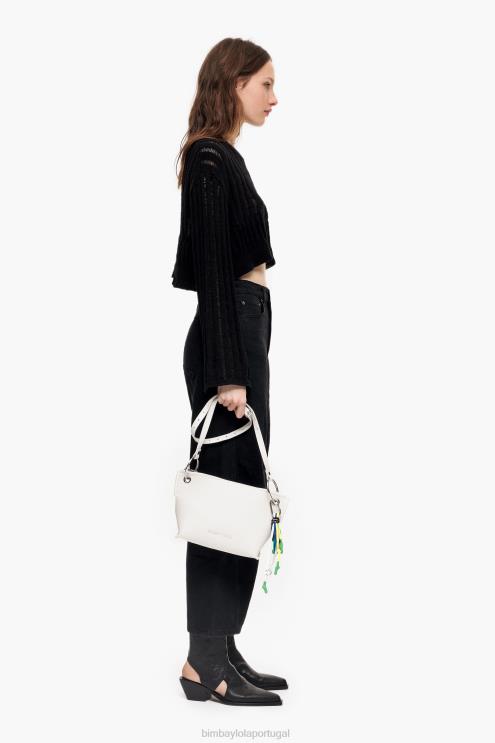 branco acessórios 64X4N42 bolsa transversal de couro Bimba Y Lola