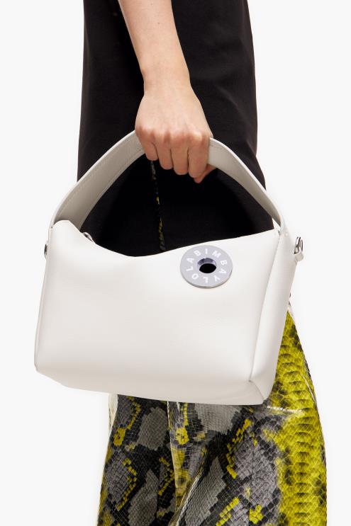 branco acessórios 64X4N52 bolsa hobo de couro Bimba Y Lola