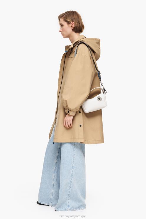 branco acessórios 64X4N53 bolsa hobo de couro Bimba Y Lola