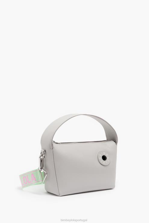 cinza acessórios 64X4N50 bolsa hobo de couro Bimba Y Lola