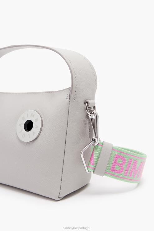 cinza acessórios 64X4N50 bolsa hobo de couro Bimba Y Lola