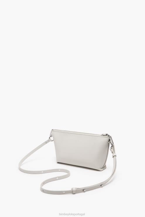 off white acessórios 64X4N13 bolsa transversal trapézio de couro Bimba Y Lola