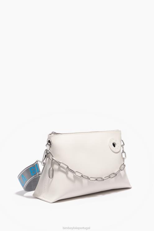 off white acessórios 64X4N44 bolsa trapézio de couro Bimba Y Lola