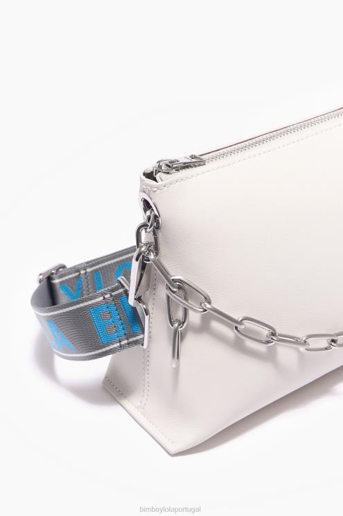off white acessórios 64X4N44 bolsa trapézio de couro Bimba Y Lola