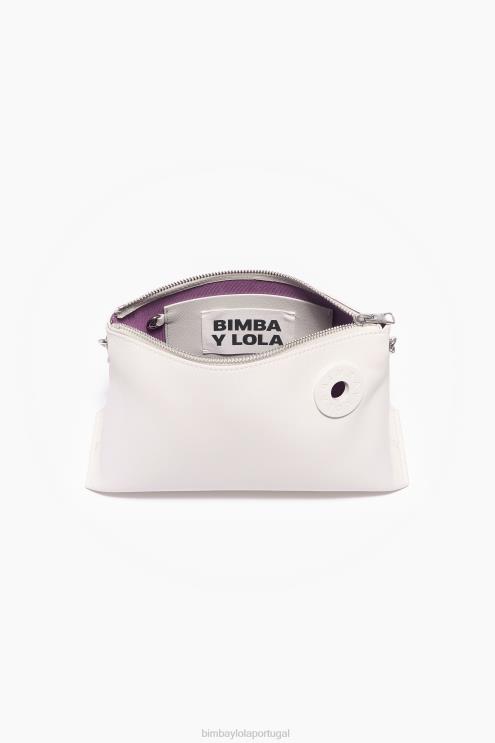off white acessórios 64X4N44 bolsa trapézio de couro Bimba Y Lola