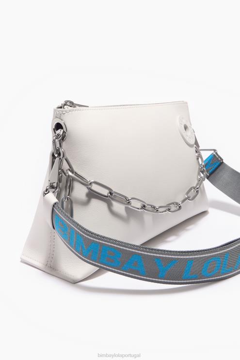 off white acessórios 64X4N44 bolsa trapézio de couro Bimba Y Lola