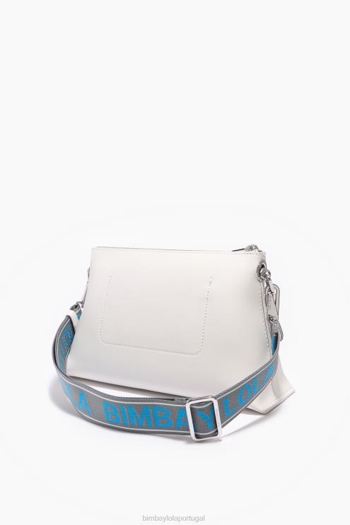 off white acessórios 64X4N44 bolsa trapézio de couro Bimba Y Lola