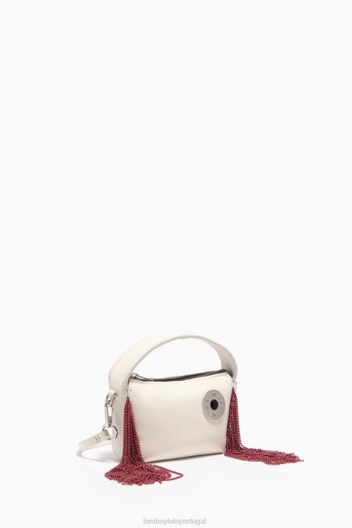 off white acessórios 64X4N61 bolsa hobo de couro Bimba Y Lola