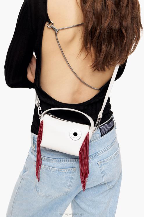 off white acessórios 64X4N61 bolsa hobo de couro Bimba Y Lola