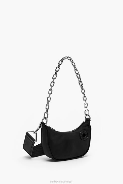 preto acessórios 64X4N102 bolsa de lua de náilon Bimba Y Lola