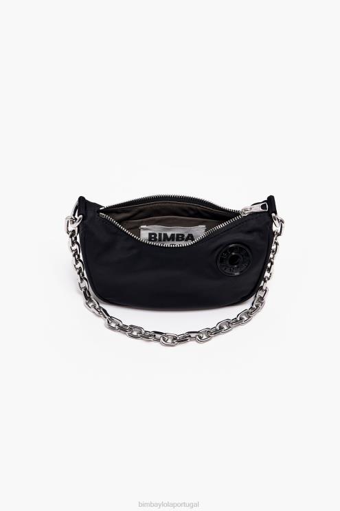 preto acessórios 64X4N102 bolsa de lua de náilon Bimba Y Lola
