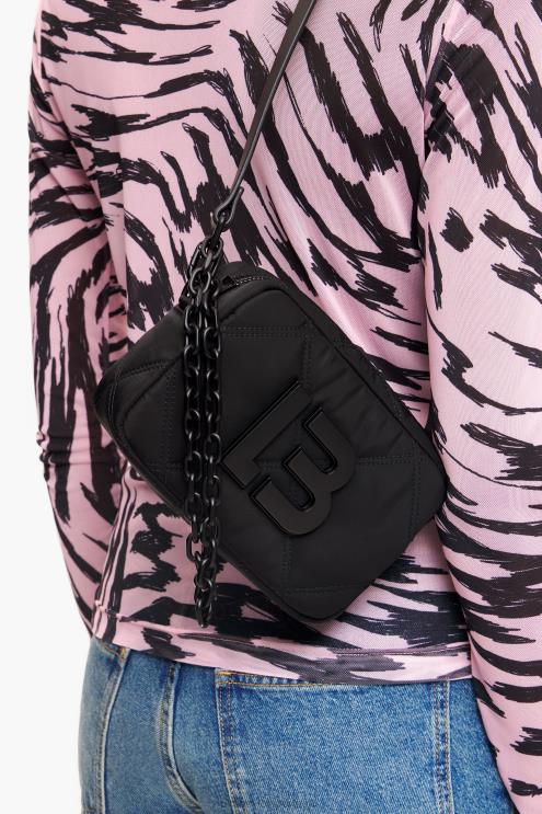 preto acessórios 64X4N111 bolsa transversal acolchoada em náilon Bimba Y Lola