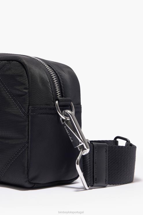 preto acessórios 64X4N112 bolsa transversal acolchoada em náilon Bimba Y Lola