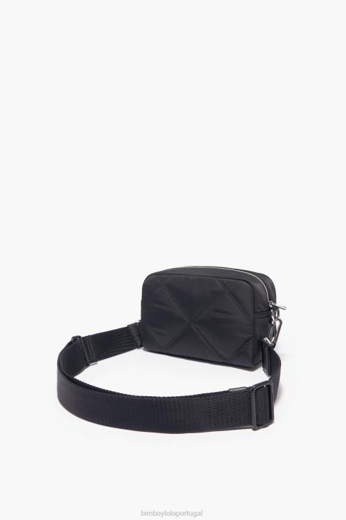 preto acessórios 64X4N112 bolsa transversal acolchoada em náilon Bimba Y Lola