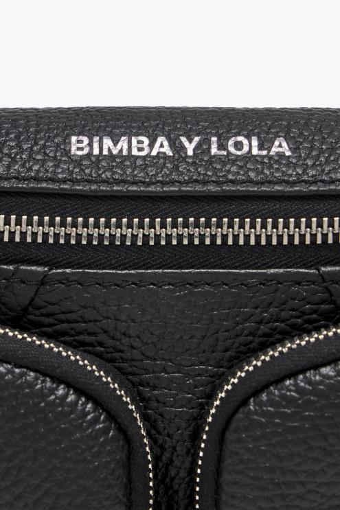 preto acessórios 64X4N14 bolsa de bolso em couro Bimba Y Lola
