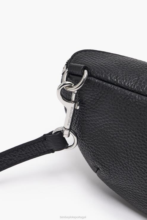 preto acessórios 64X4N14 bolsa de bolso em couro Bimba Y Lola