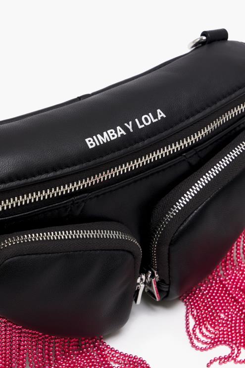 preto acessórios 64X4N170 bolsa de bolso em couro Bimba Y Lola