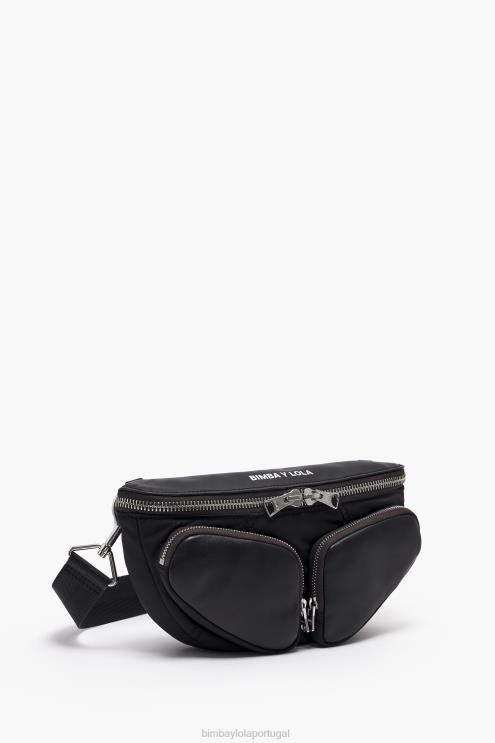 preto acessórios 64X4N20 bolsa de bolso em couro Bimba Y Lola