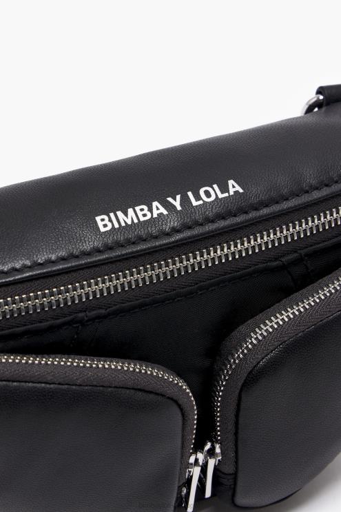 preto acessórios 64X4N24 bolsa de bolso em couro Bimba Y Lola