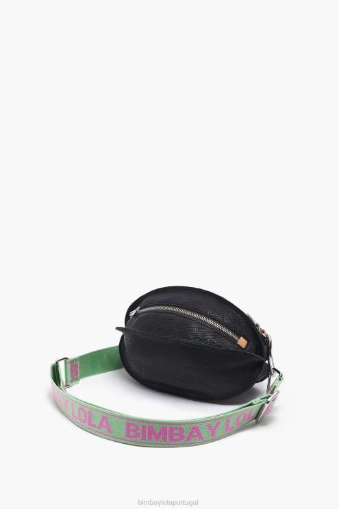 preto acessórios 64X4N2 bolsa pelota de couro Bimba Y Lola