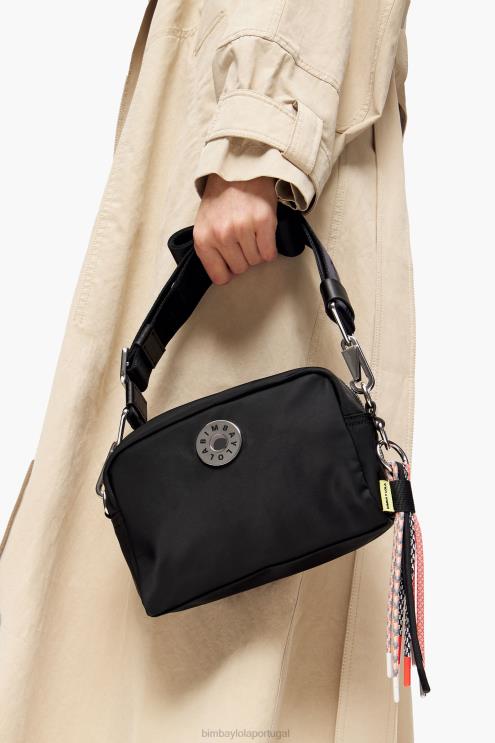 preto acessórios 64X4N30 bolsa transversal de náilon Bimba Y Lola