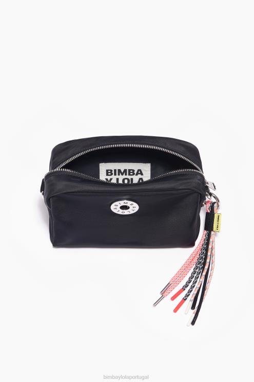 preto acessórios 64X4N30 bolsa transversal de náilon Bimba Y Lola