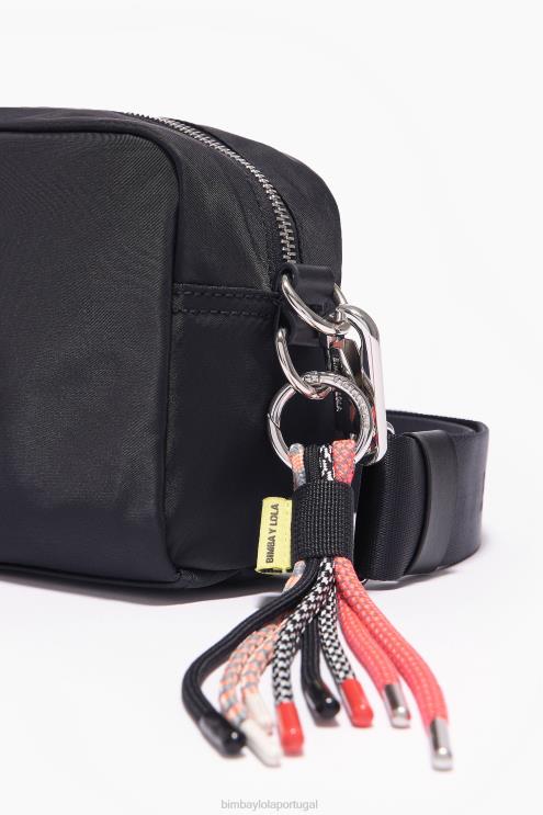 preto acessórios 64X4N30 bolsa transversal de náilon Bimba Y Lola
