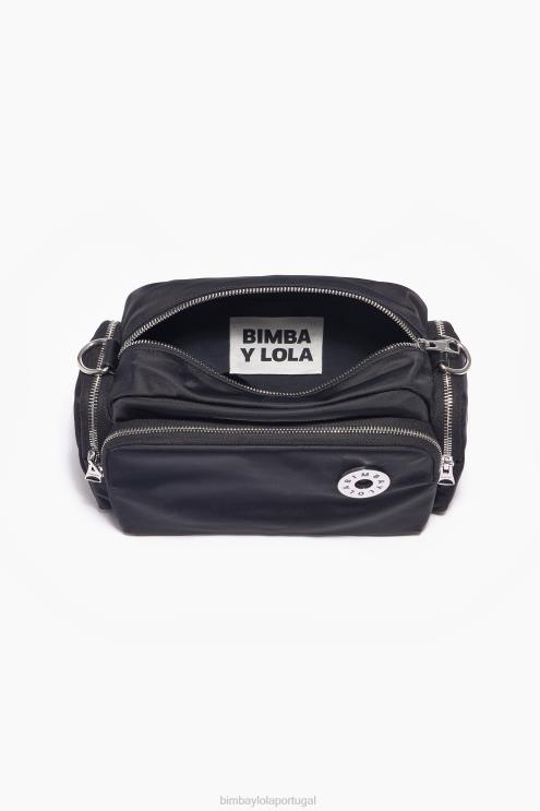 preto acessórios 64X4N33 bolsa transversal de náilon Bimba Y Lola