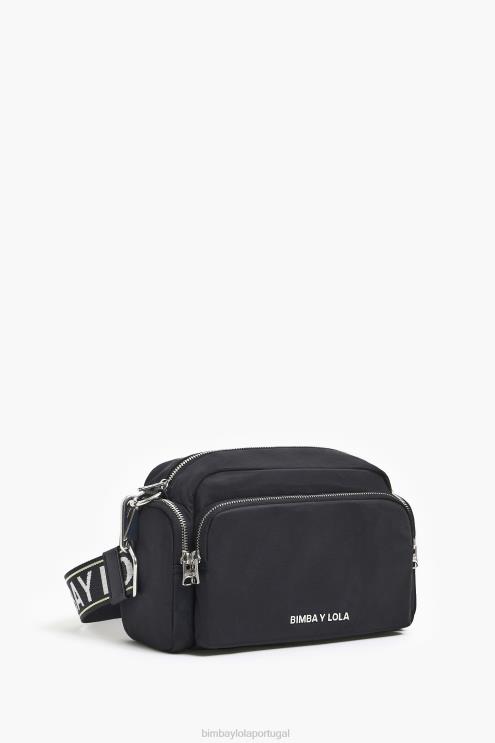 preto acessórios 64X4N35 bolsa transversal de náilon Bimba Y Lola