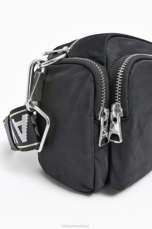 preto acessórios 64X4N35 bolsa transversal de náilon Bimba Y Lola