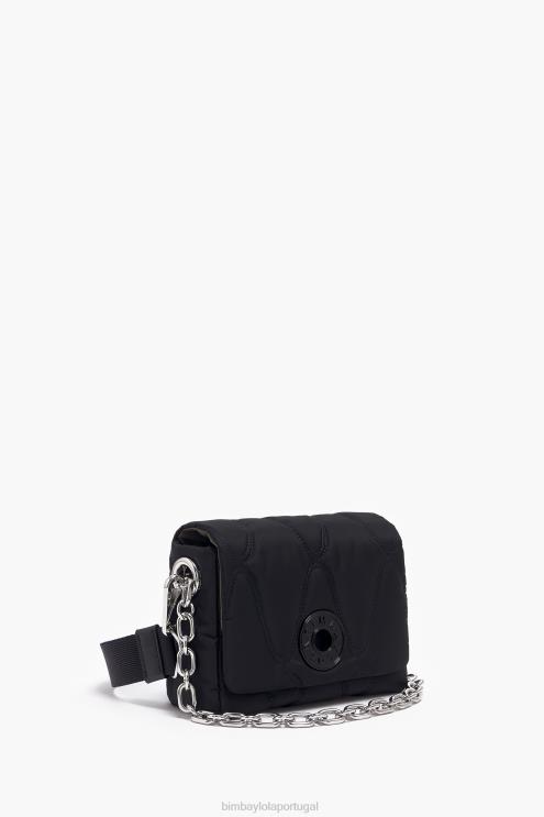 preto acessórios 64X4N37 bolsa transversal de náilon Bimba Y Lola