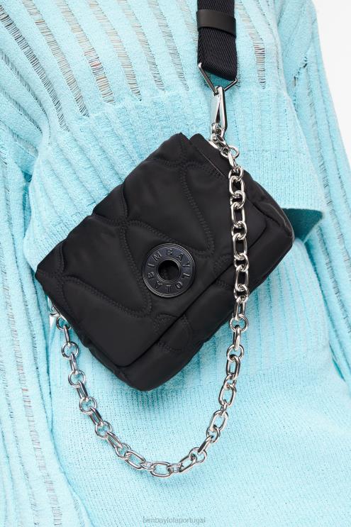 preto acessórios 64X4N37 bolsa transversal de náilon Bimba Y Lola