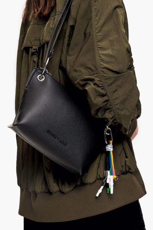 preto acessórios 64X4N43 bolsa transversal de couro Bimba Y Lola