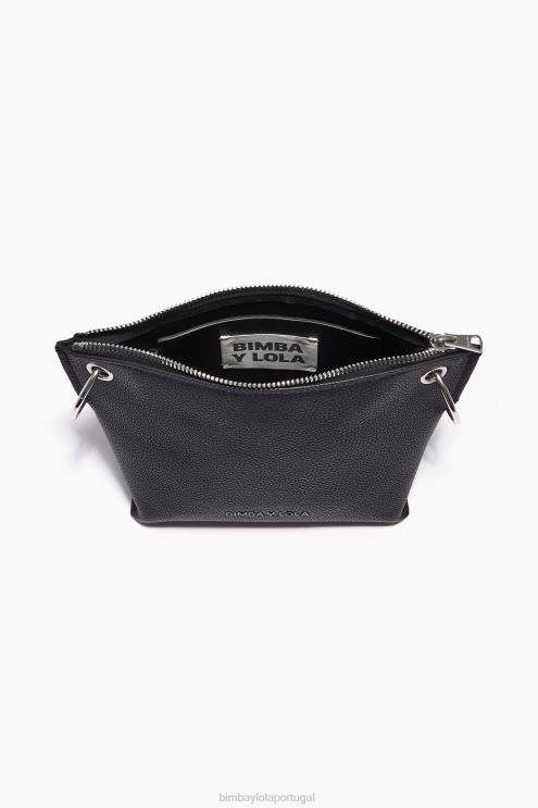 preto acessórios 64X4N43 bolsa transversal de couro Bimba Y Lola