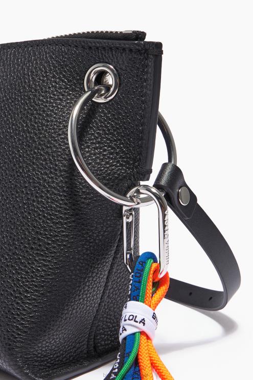 preto acessórios 64X4N43 bolsa transversal de couro Bimba Y Lola