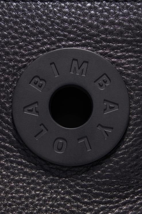 preto acessórios 64X4N46 bolsa trapézio de couro Bimba Y Lola