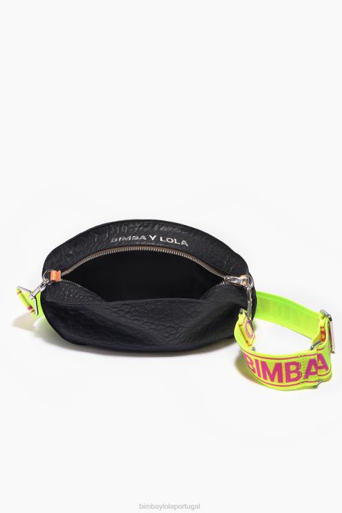preto acessórios 64X4N4 bolsa pelota de couro Bimba Y Lola