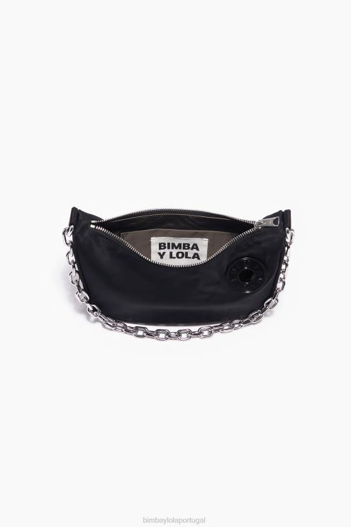 preto acessórios 64X4N99 bolsa de lua de náilon Bimba Y Lola