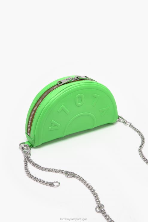 verde neon acessórios 64X4N67 bolsa de couro chimo Bimba Y Lola