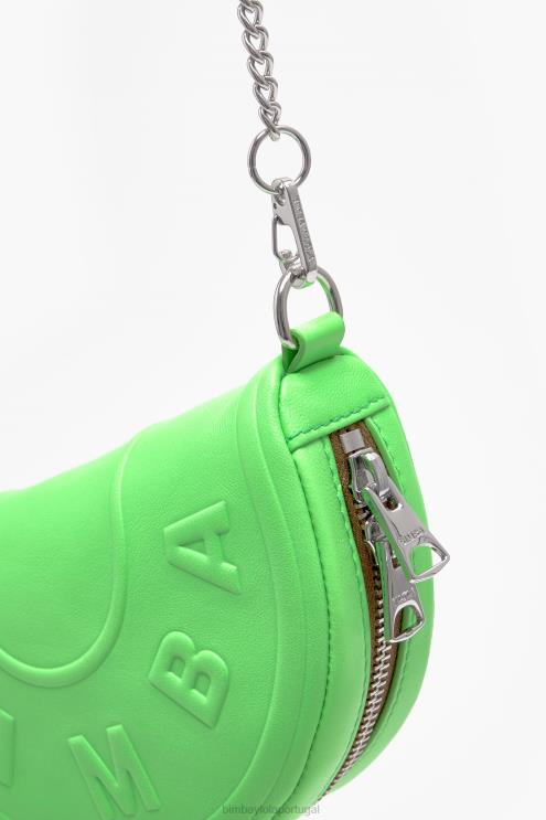 verde neon acessórios 64X4N67 bolsa de couro chimo Bimba Y Lola
