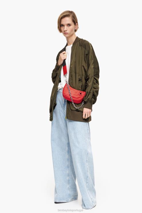 vermelho acessórios 64X4N103 bolsa de lua de náilon Bimba Y Lola